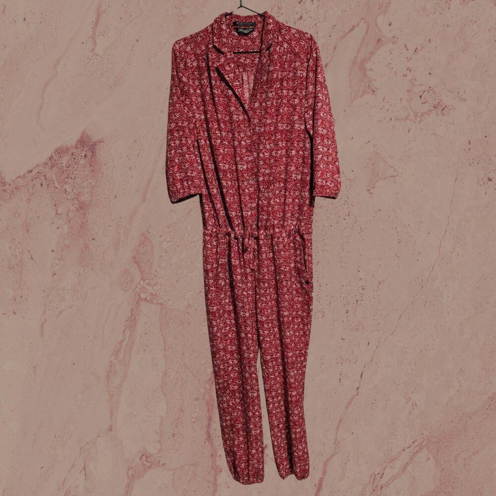 Maison Scotch art deco fan jumpsuit 🍷